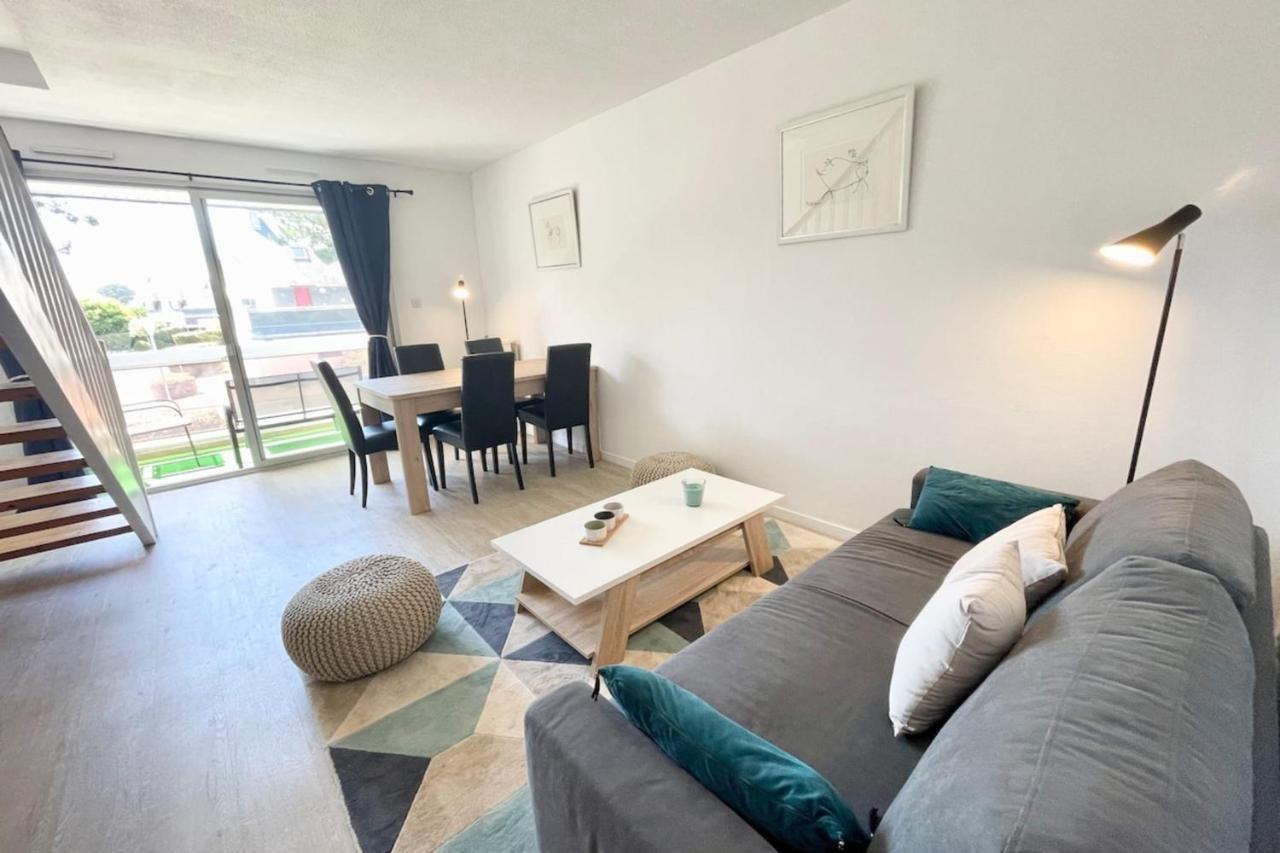 T3 Duplex Top Cosy Balcon 300M Des Plages Carnac Εξωτερικό φωτογραφία